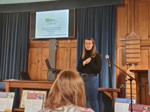 Laura Dennis, our Education Outreach Lead, presenting at the SPARK Day